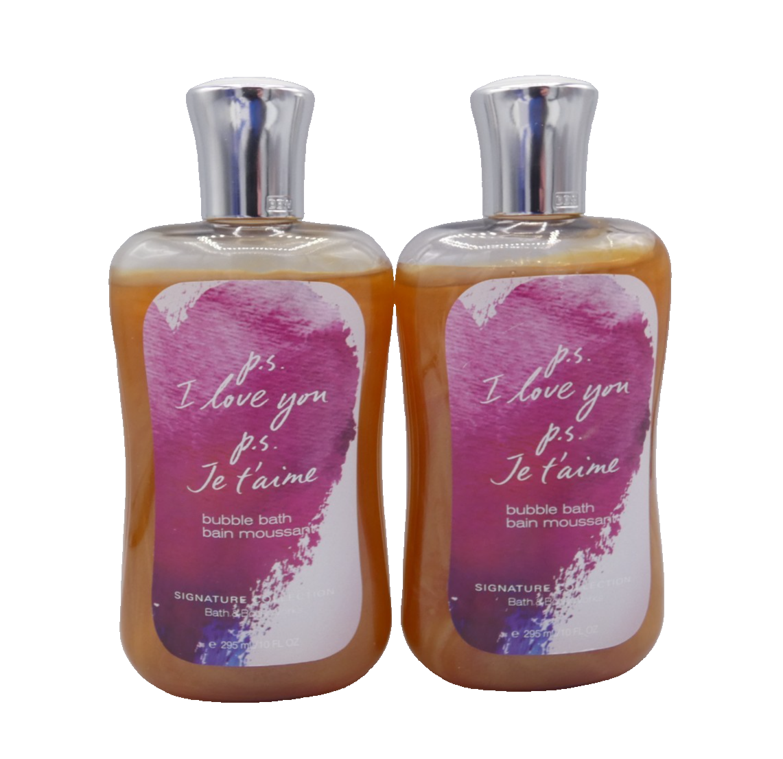2 Bath & Body Works PS I LOVE YOU Bubble Bath Exact Bottles