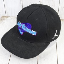 Air Jordan Youth Snapback Adjustable Hat Space Jam Style Embroidered Black