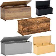Ottoman Storage Box Chest Wooden Bench Coffee Table Large Trunk Blanket Toys