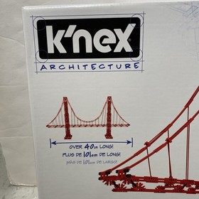 K'NEX Architecture Golden Gate Bridge Building Set 1536 Pieces New Open Box