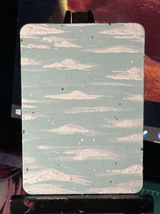 ACEO Kadlebug “Shimmering Sky” Signed star sky Acrylic Ink OOAK  Painting