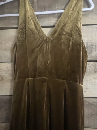 Lulus Beautiful Evenings Olive Green Velvet Twist Front Maxi Dress Size XL NWOT - Picture 5 of 8