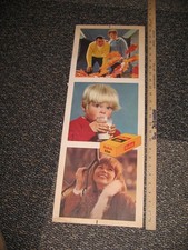 KODAK camera store display sign 1960s white people double sided autumn kid milk