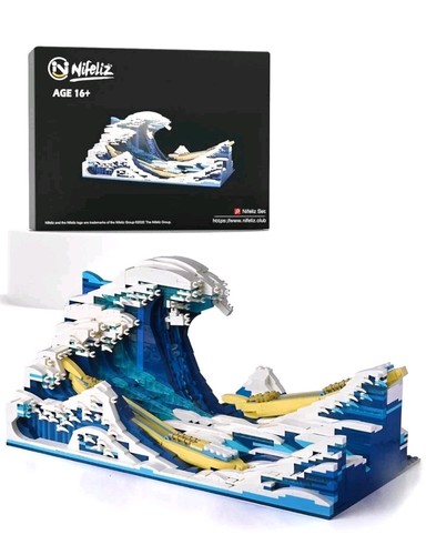 Nifeliz THE GREAT WAVE OFF KANAGAWA #3003 Blocchi Costruzioni Montaggio Costruzioni - Foto 7 di 10
