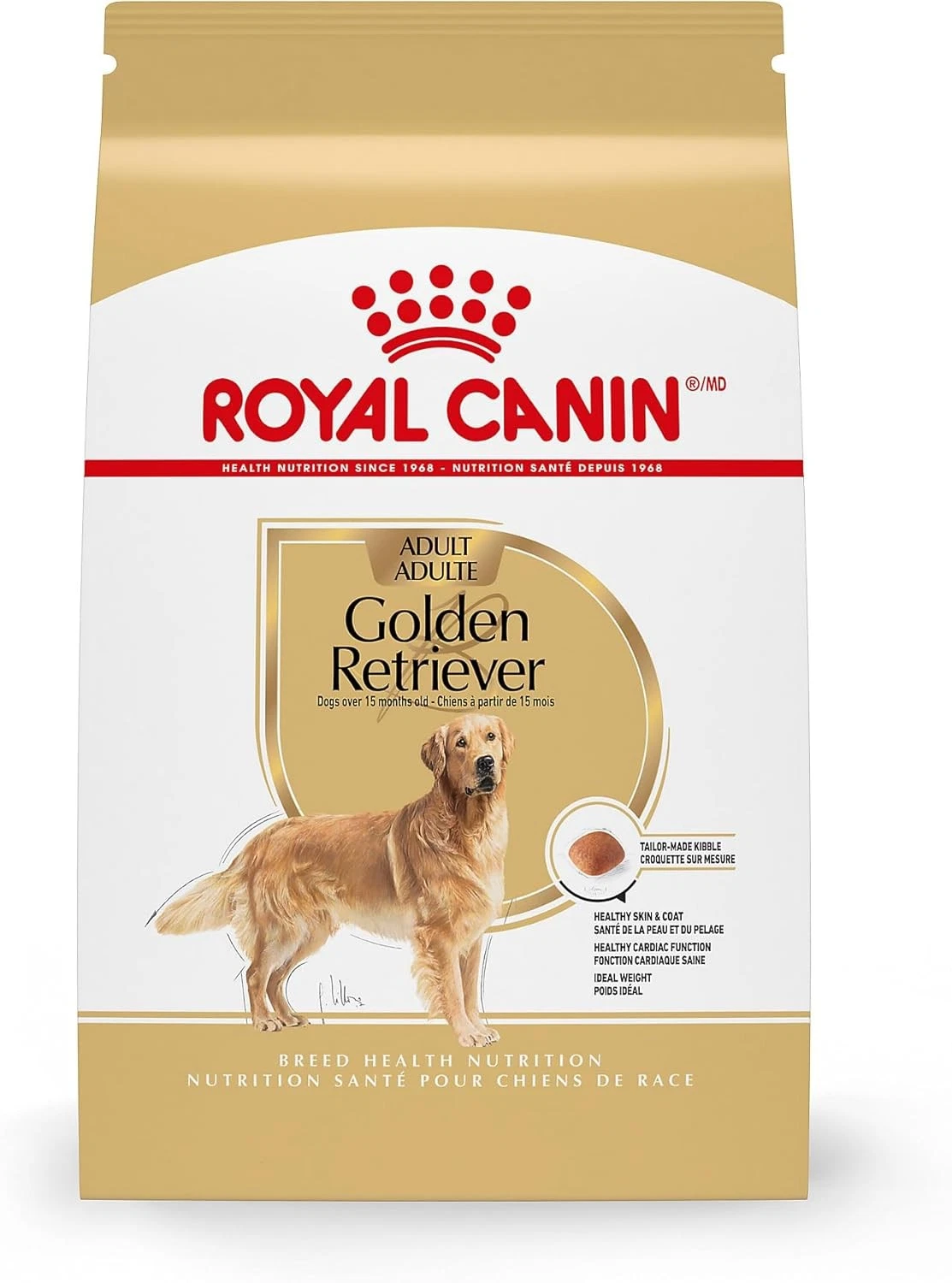 Royal Canin Breed Health Nutrition Golden Retriever Adult Dry Dog Food, 30-lb