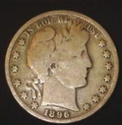 1896-P  Barber Half Dollar KEY DATE
