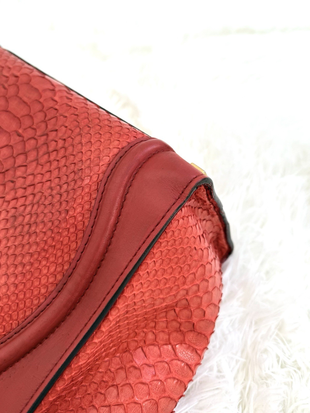 *RARE* Celine Python Leather Micro 27CM bicolour … - image 15