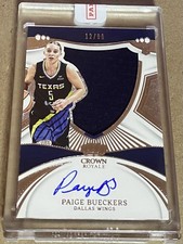 2025 Panini Impeccable WNBA Paige Bueckers Crown Royal Jersey Auto RC #'ed 12/99