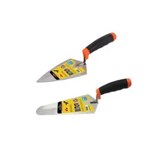 Concrete Trowel 2 Pcs, 6" Cement Tools Carbon Steel Pointing & Gauging Masonry H