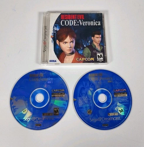 Resident Evil CODE: Veronica (Sega Dreamcast, 2000) CIB w/ Reg Card *TESTED*