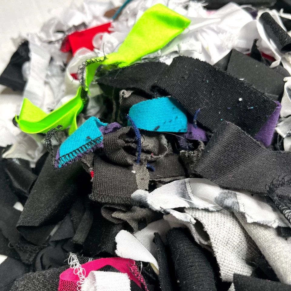 1# Small Fabric Scraps for Sewing Scrapbooking Crafts Plush Stuffing Collage LOT - Image 4 of 4