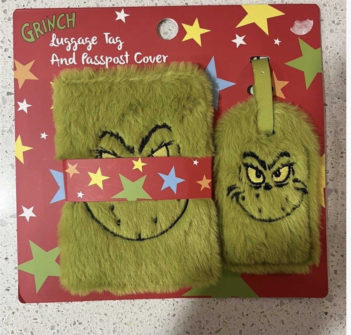 The Grinch Luggage Tag and Passport Cover Primark Exclusive NWT eBay