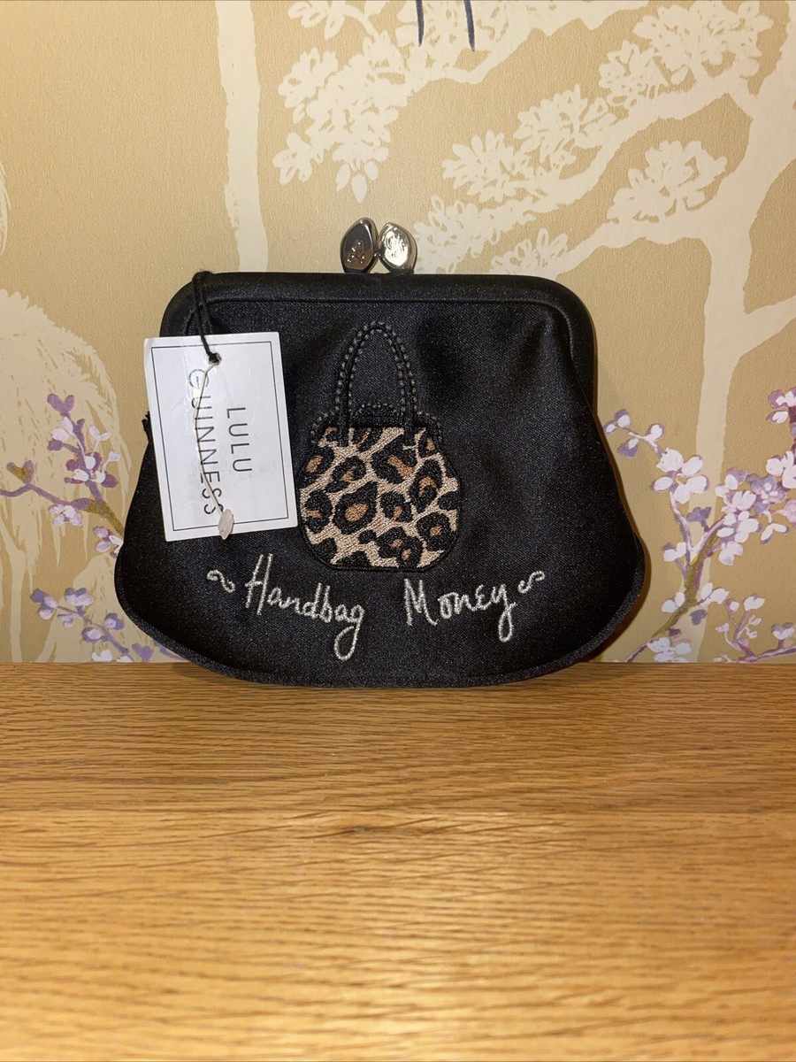 LULU GUINNESS SATIN 'HANDBAG MONEY' SATIN COIN PURSE BRAND NEW