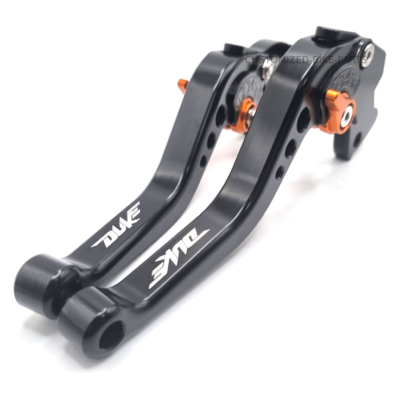 Leve Frizione E Freno Pieghevoli Regolabili In Alluminio CNC Per KTM Duke 125-390 E RC 125-390 (2013-2023) – Colore Arancione