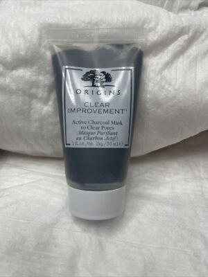 ORIGINS CLEAR IMPROVEMENT ACTIVE CHARCOAL MASK TO CLEAR PORES 1.0 Oz / 30 ml NEW