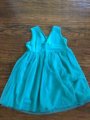 Hanna Andersson Girl's Summer Dress Soft Tulle Sleeveless Green Sz 6-7 NWT  | eBay