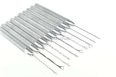 Riegel Haken Häkeln Haarnadel für Micro Zopf Haar Angst Pflege 10 Stück