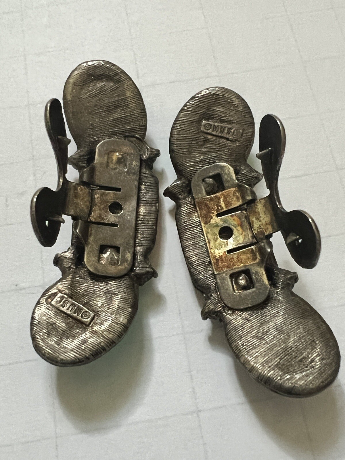 Vintage MUSI Jewel Tone Shoe Clips Fruit Salad signed… Gem