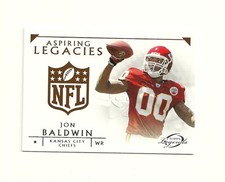 2011 Topps Legends Aspiring Legacies #ALJB Jon Baldwin Kansas City Chiefs Pitt