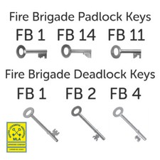 Fire Brigade FB Keys Deadlocks Padlocks FB1 FB2 FB4 & FB11 FB14 FB1 FreeDelivery