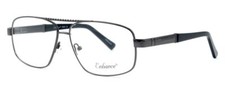 Enhance Optical Designer Reading Glasses EN3920-DGU-59 mm Gunmetal Silver Black