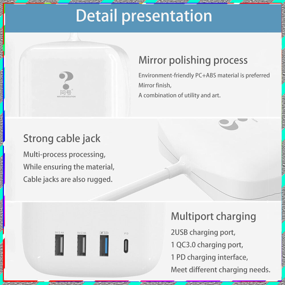 Fast 5V/3.2A multi-port USB charging hub for travel