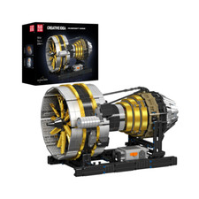 MOULDKING 10141 | Flugzeugturbine mit Motor Technic Klemmbausteine NEU & OVP