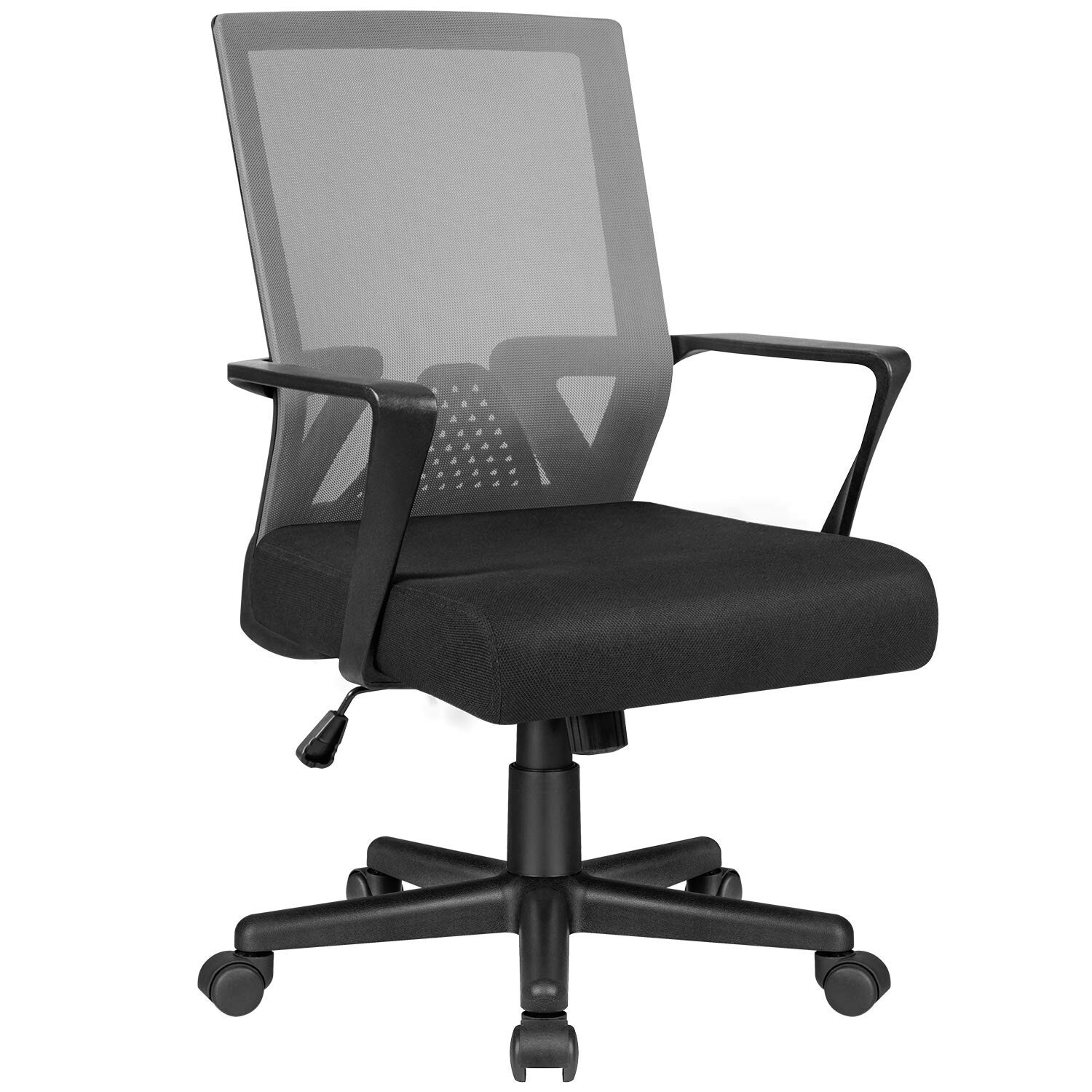 Office Chair Ergonomic Lumbar Support Desk Mesh Computer Chair Mid Back Swive...