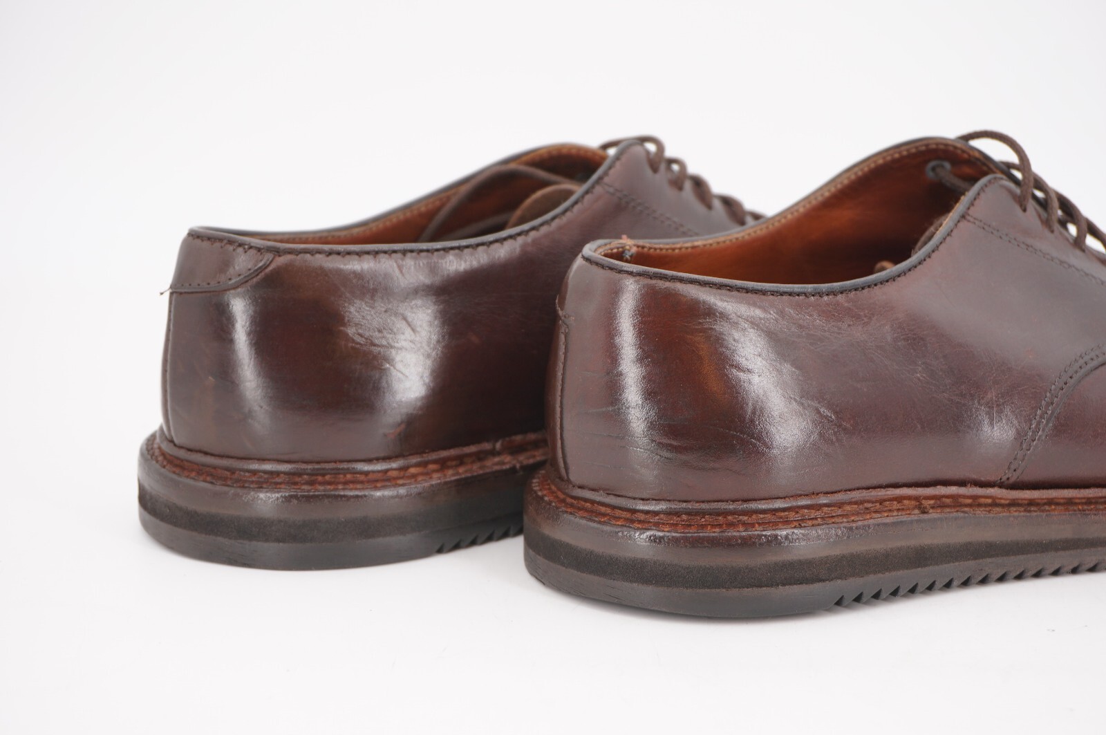 SAOLA VIBRAM RIPPLE $639 ALDEN 6 D DOVER SFODERATO FLEX WELT DERBY MARRONE CROMOXCEL