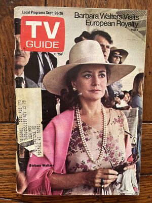 Illinois/Wis Ed-TV GUIDE 1975 Sept 20-26 Barbara Walters Visits European Royalty