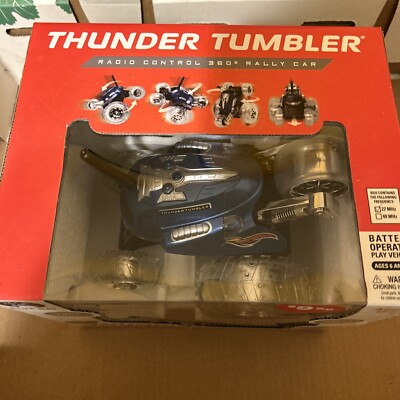 Thunder Tumbler Radio Control 360° single tire wheelies rally car Blue color new