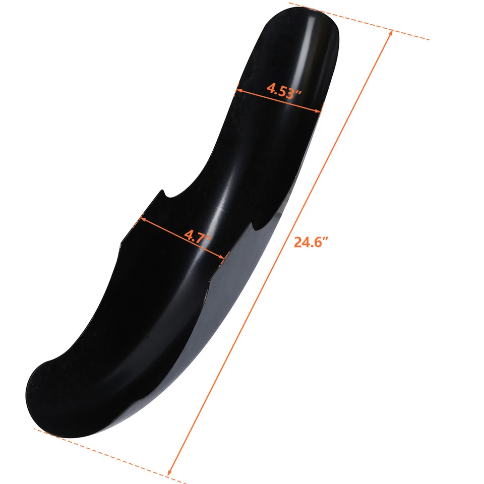 Guardabarros delantero ancho rueda 21" sin pintar 4,5" apto para Harley Softail Bobber Chopper Foto 3 de 4