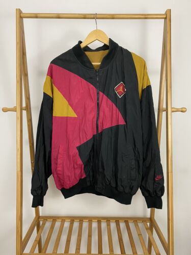 VTG Nike Air Jordan VII OG 7 Cardinal Windbreaker Full Zip Track Jacket Size XL  - 第 1/8 張圖片