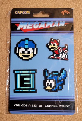 Capcom Enamel Pin Set Of 4 MegaMan by Loot Gaming Brand New | eBay