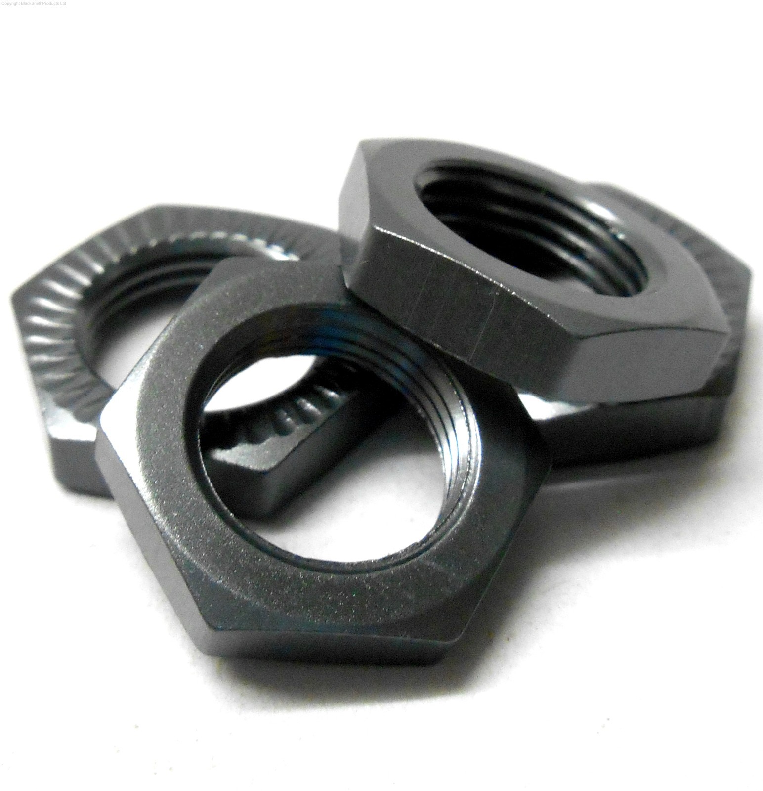 T10064NUT 1/8 RC Buggy 17mm Alloy Wheel Nuts Only Grey Titanium Colour x 4 M12