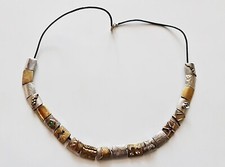 VINTAGE AUTHENTIC ASTROLOGY ZODIAC HOROSCOPE SILVER 925 GOLD GILDED NECKLACE