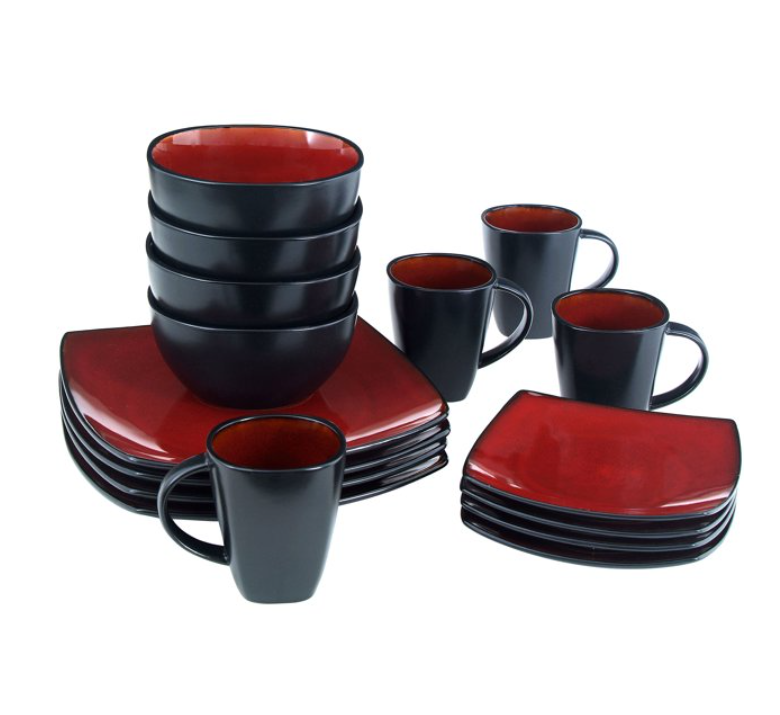, Tuscan Red Serveware Dinner Service Sets