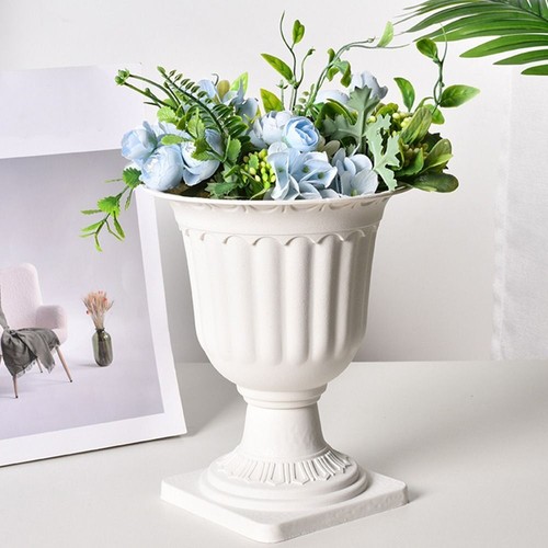 Römisch Stehendes Blumenbeet Weiß Blumenvase Blumenladen Garten bedarf - Bild 8 von 11