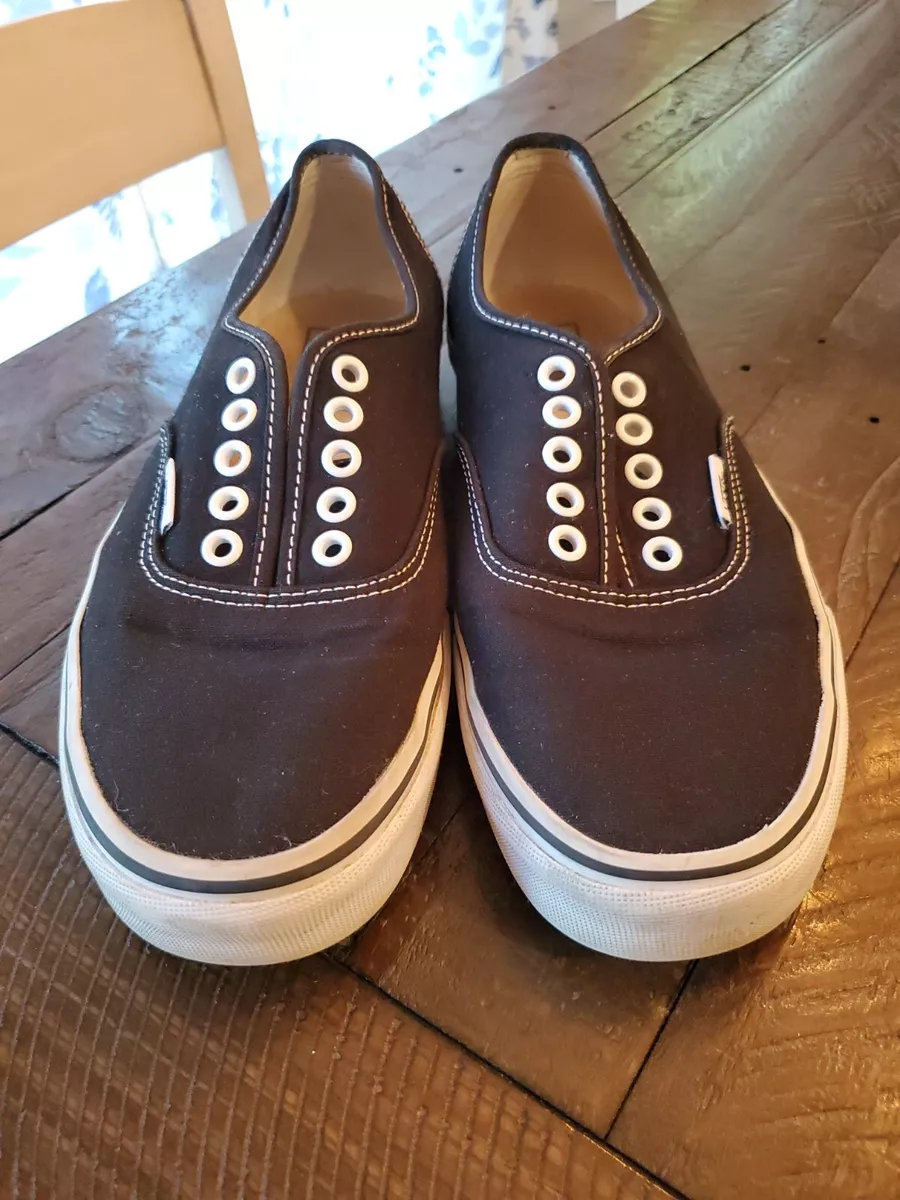 Vans Unisex Authentic Lo Pro 721356 Black Casual Shoes Sneakers Size M 8 W 9.5