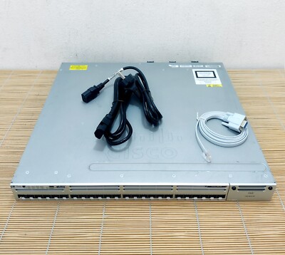 Cisco WS-C3850-24S-S Stackable 24 SFP Ethernet ports 1 RU IP Base Dual AC PWR