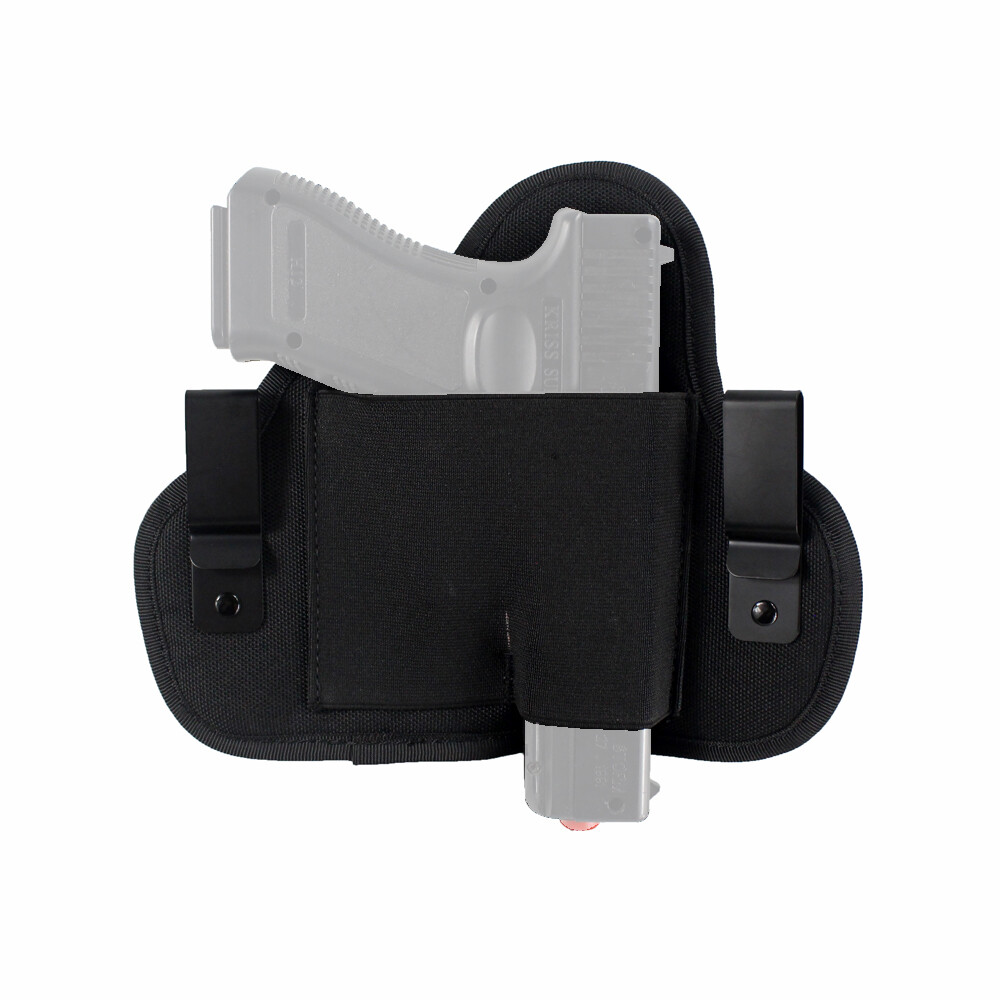 Tactical Dual Clip Soft Pancake Pistol Holster Concealed Carry IWB Gun Holster