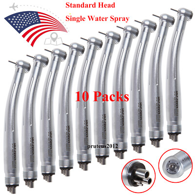 Sale! 10 PCS NSK Style Dental High Speed Handpiece Push Button 4 Hole SP-04