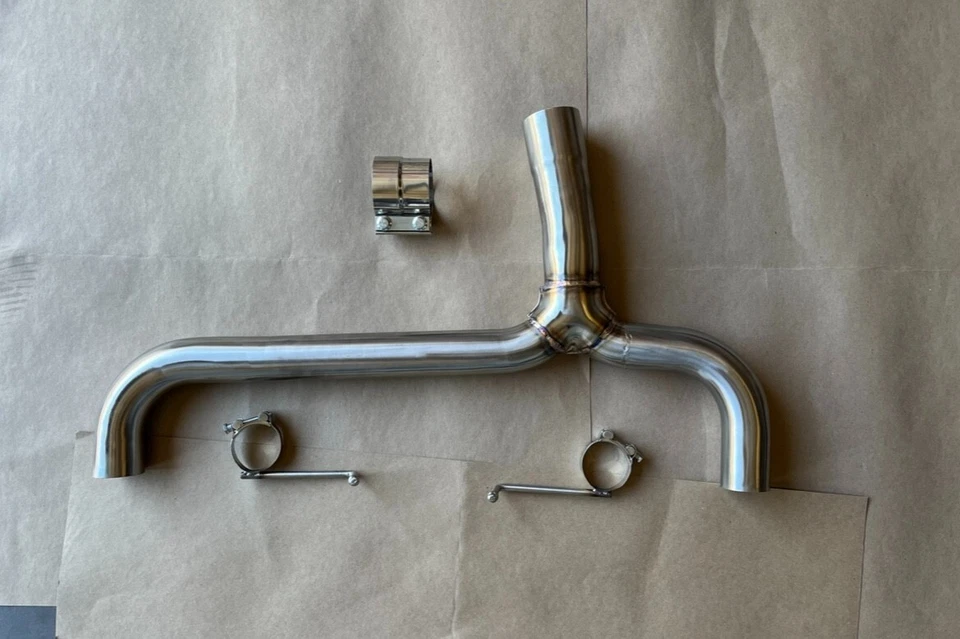 BMW 435i Exhaust F32 335i F30 3.0" Inlet 2.5" Dual Outlet Straight Pipe Kit - Image 2 of 4