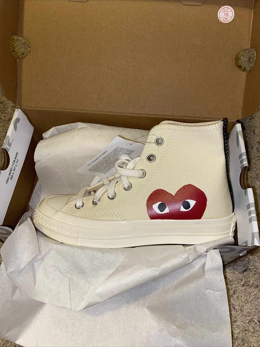 DES GARCONS PLAY X CONVERSE CHUCK CDG PLAY White (New without box) |