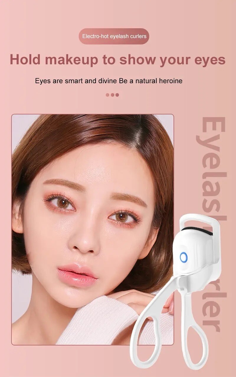 U.S. Seller Heated Eyelash Curler2 Heating Modes Quick Heated USB Rechargeable