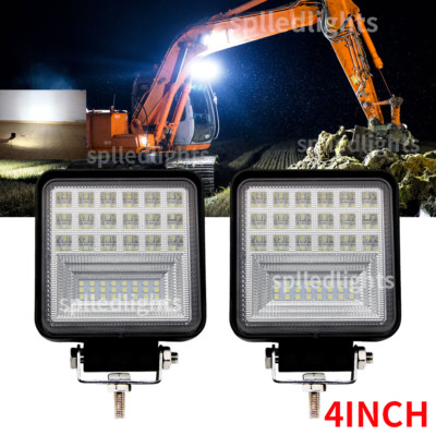 4'' LED Light Head Lamp fit Caterpillar Skid Steers 247B3 277C 297C Light Loader