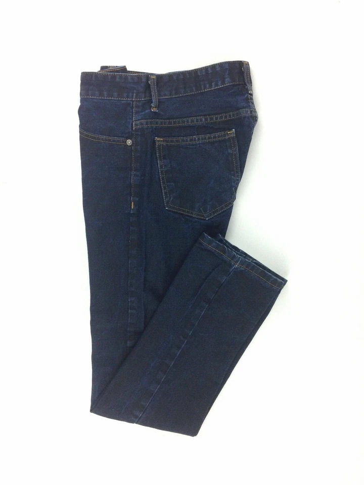 Pantalones de mezclilla ajustados de algodón azul lavado oscuro talla 14/29 HURLEY '84 para niños Foto 2 de 4