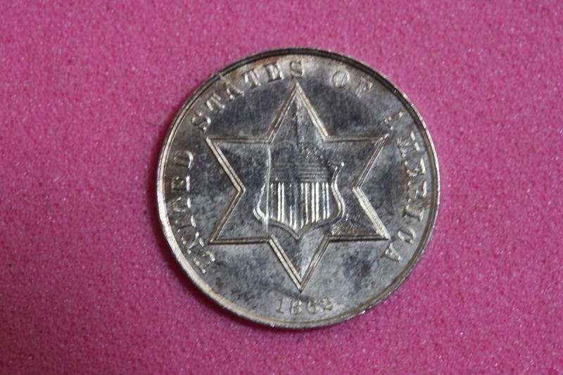 Estate Find 1862 Three Cent!!  #K14788