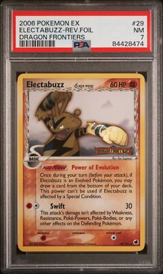 PSA 7 Electabuzz Reverse Holo Dragon Frontiers #29 2006 Pokemon Ex