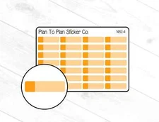 1482-4~~Orange Labels Planner Stickers.